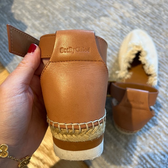 Canvas Color Block Pattern Espadrilles - Picture 2 of 3